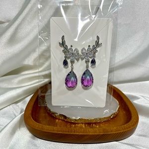 Bi-Color Dangle Earrings